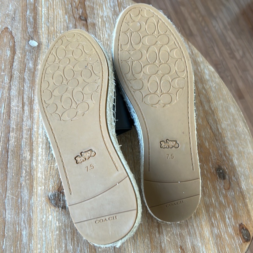 Coach Corey Black Slides with Gold Detail - Picture 14 of 17